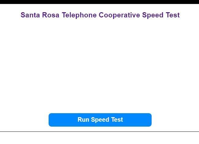Santa Rosa Telephone Cooperative Speed Test
