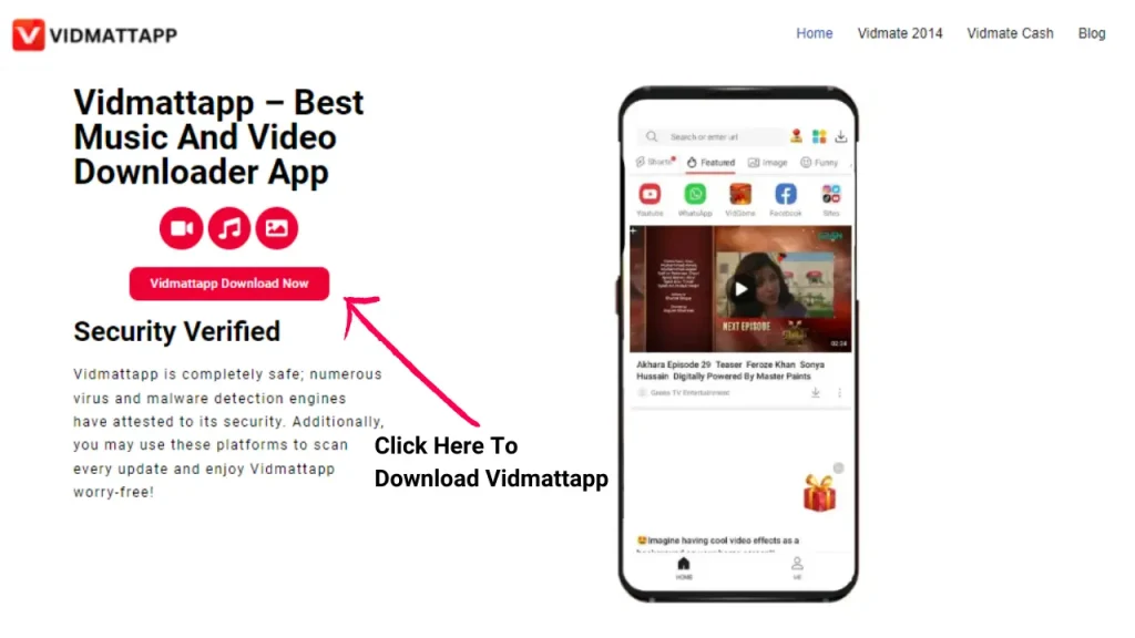 Vidmate 2014 install